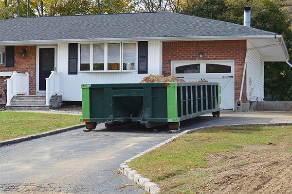 there are certain items that are not allowed in residential dumpsters, such as hazardous materials